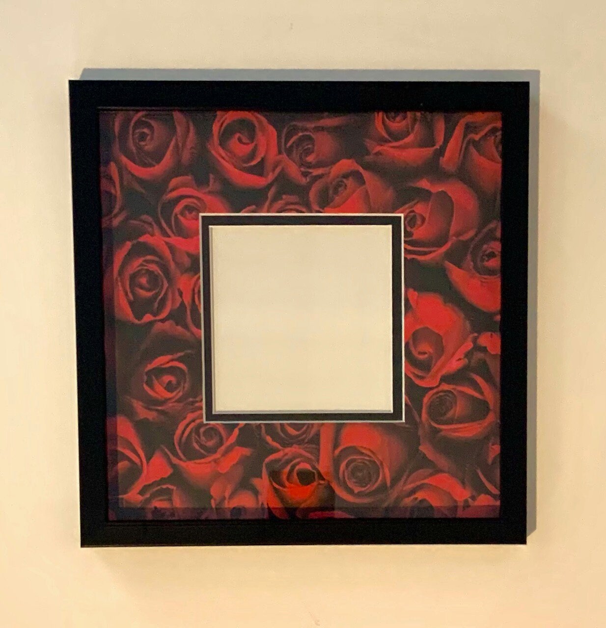 Red Roses Double Layer Photo Mat