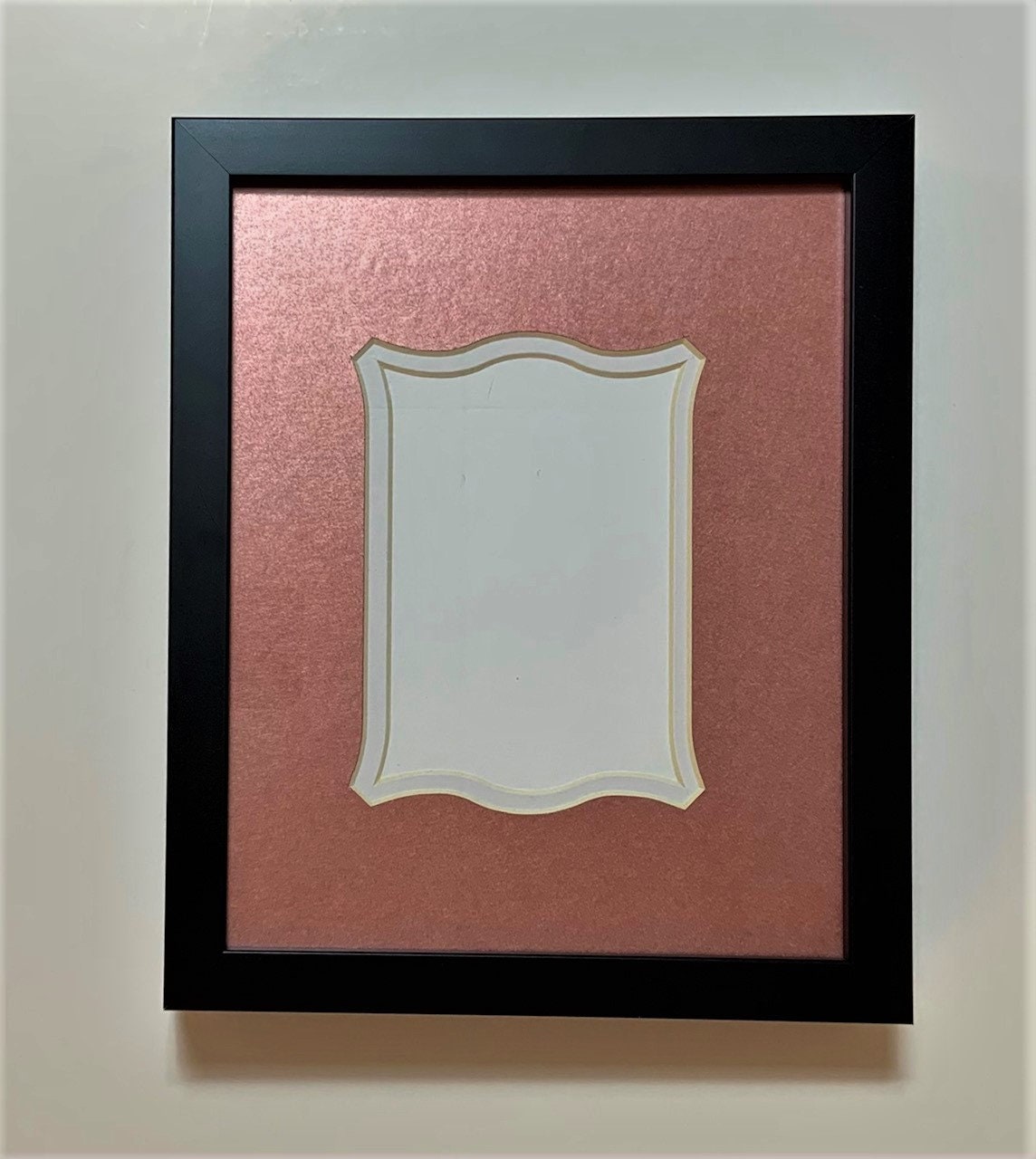 Rose Metallic Double Layer Photo Mat