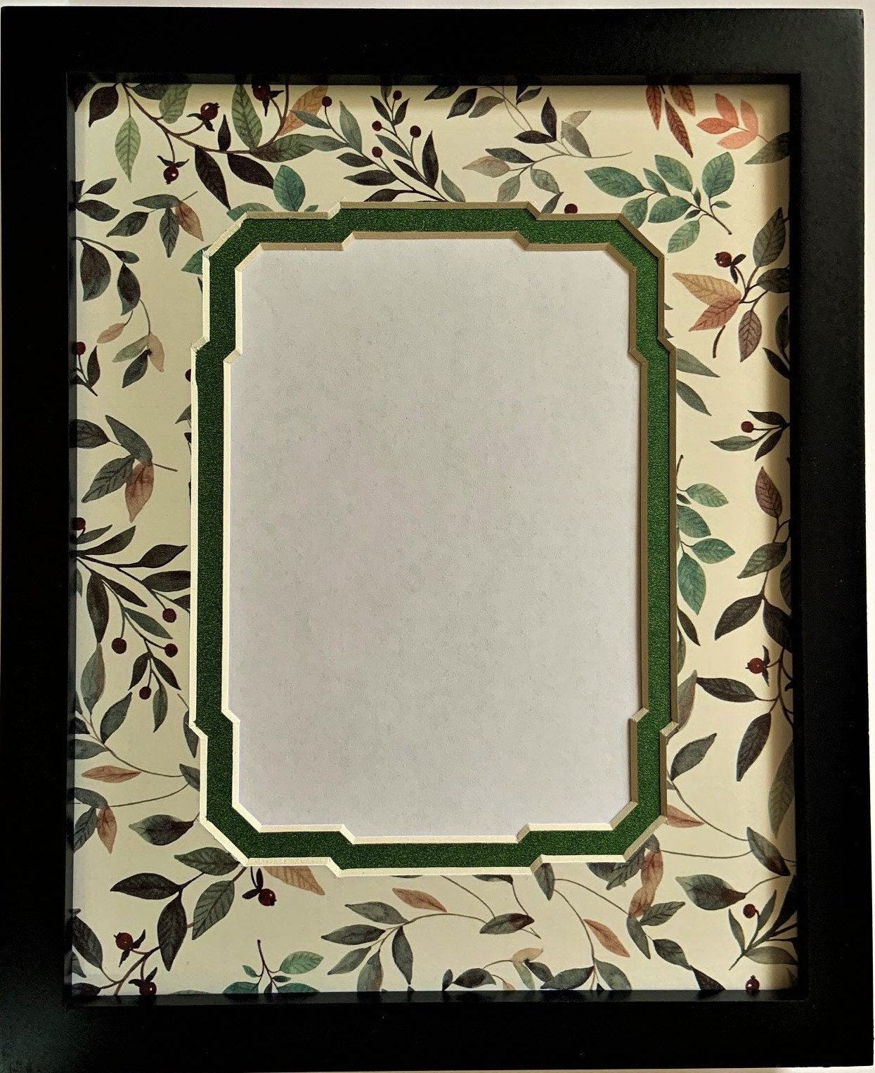 Floral Vines Double Layer Photo Mat