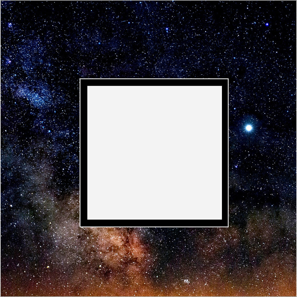 Space Milky Way Double Layer Photo Mat