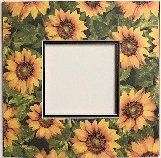 Sunflowers Design Double Layer Photo Mat