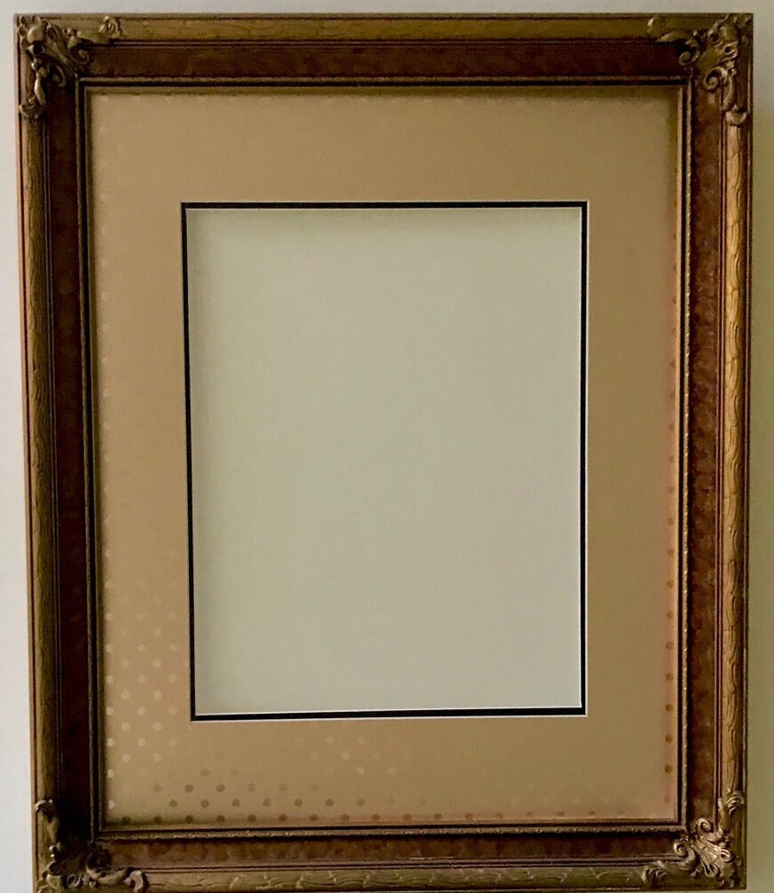 Gold Foil Dots Double Layer Photo Mat