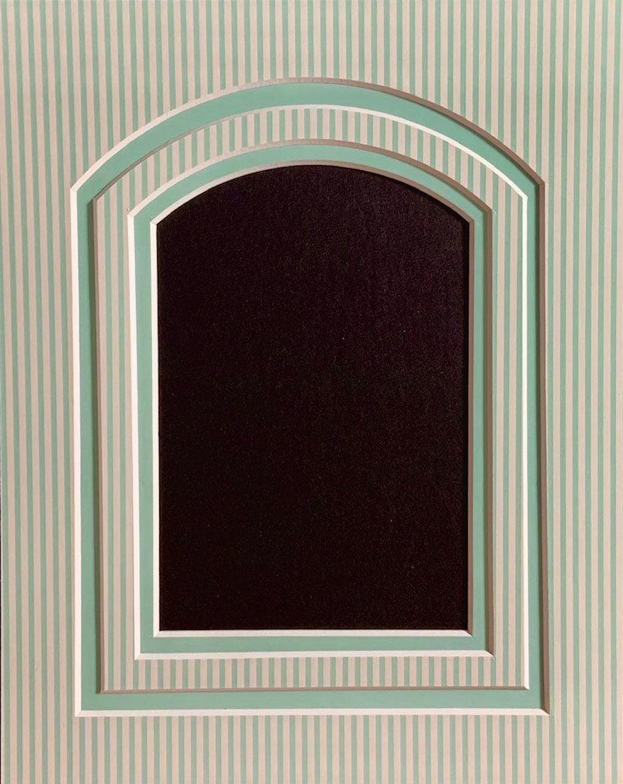 Arched Open Groove Insert - Double Layer Photo Mat - MANY Options