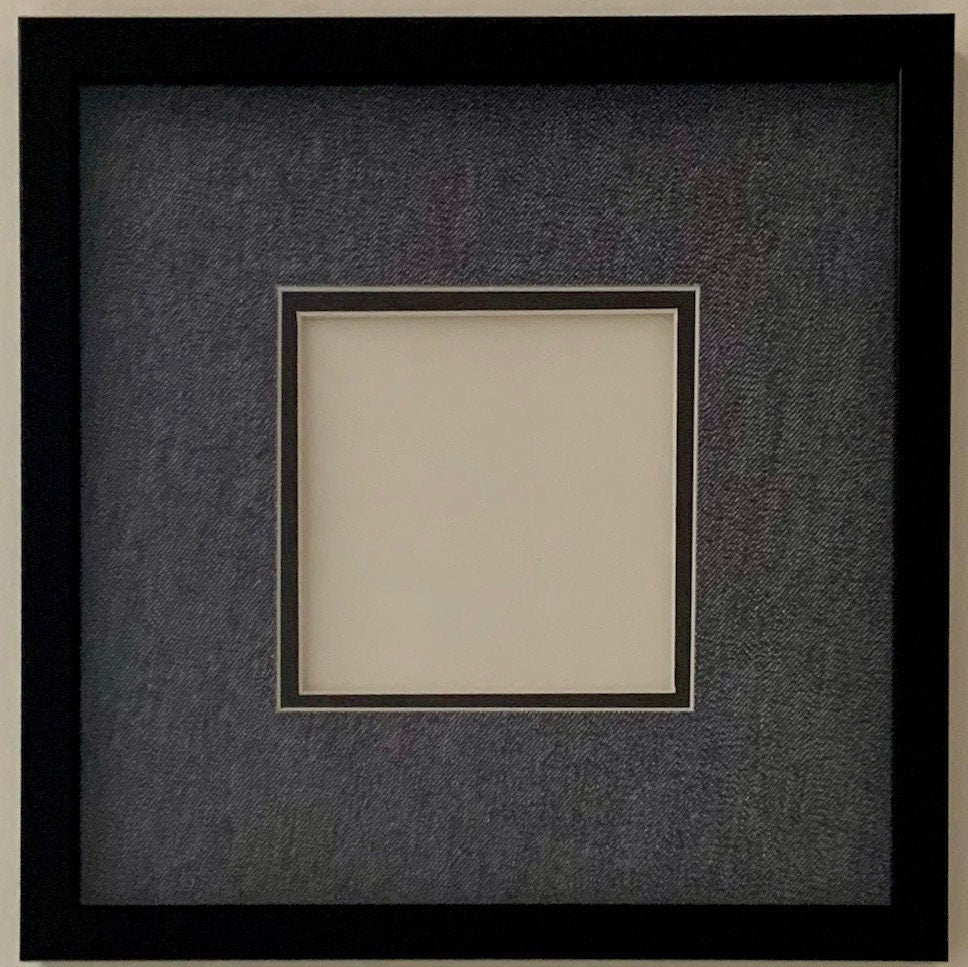 Blue Denim Printed Double Layer Photo Mat