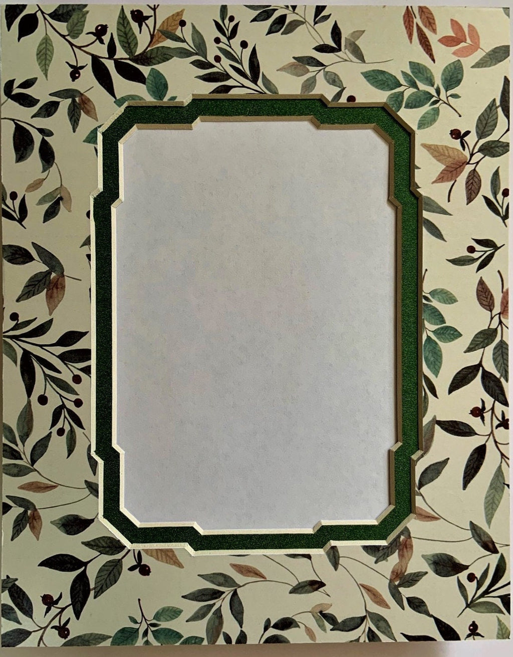 Floral Vines Double Layer Photo Mat