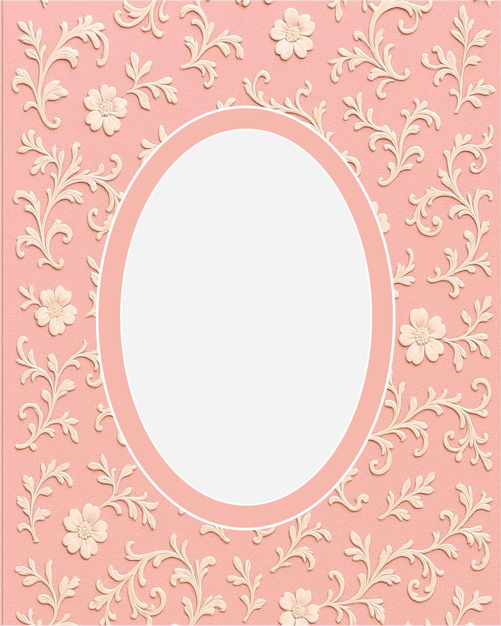 Pink Ivy Image Double Layer Photo Mat