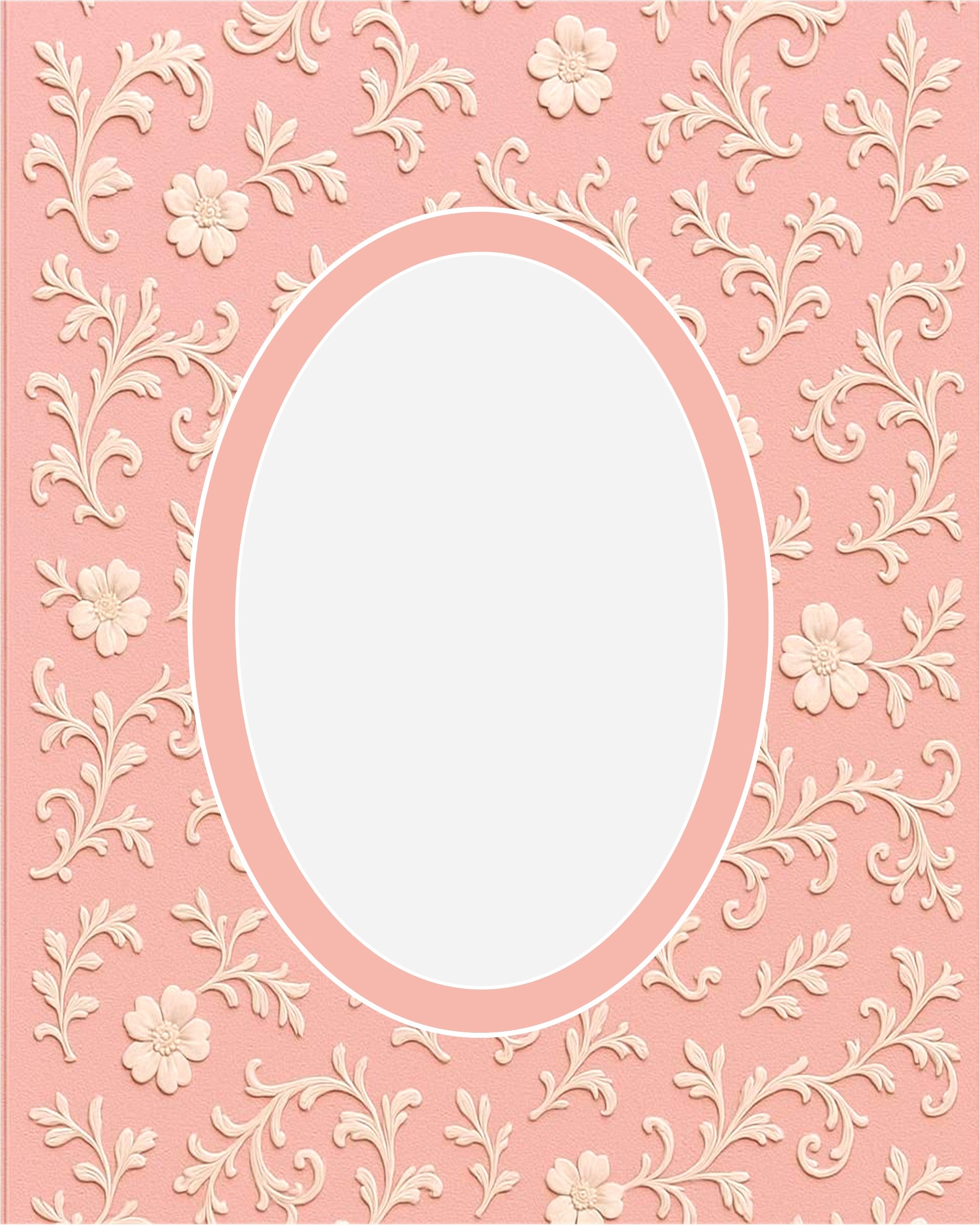 Pink Ivy Image Double Layer Photo Mat