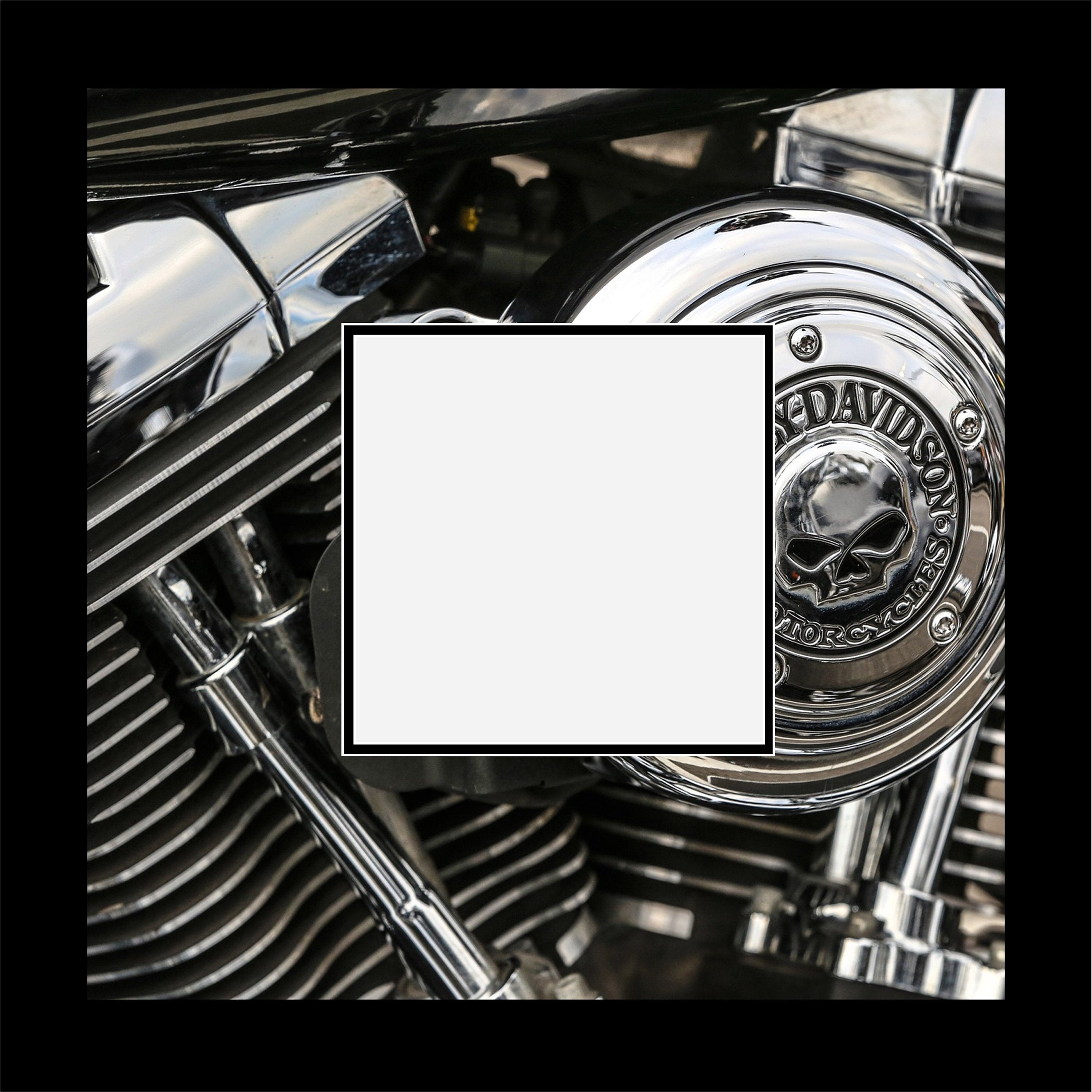 Motorcycle Engine Double Layer Photo Mat