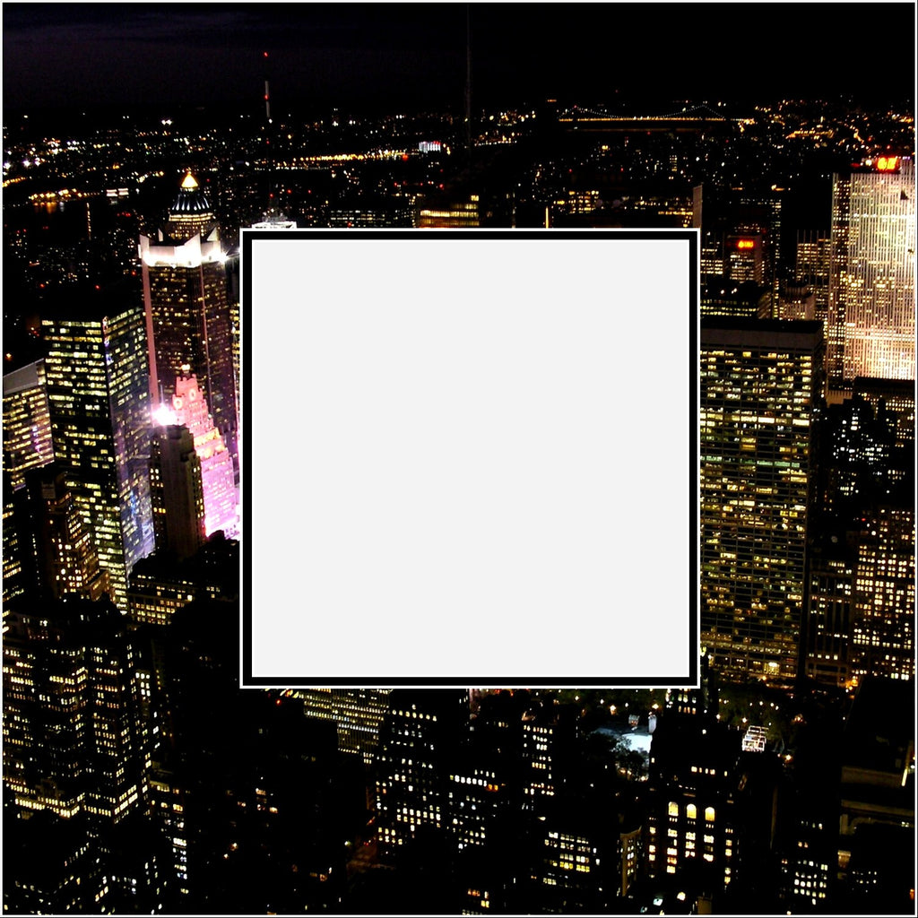 New York Night Double Layer Photo Mat