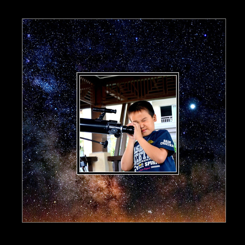 Space Milky Way Double Layer Photo Mat