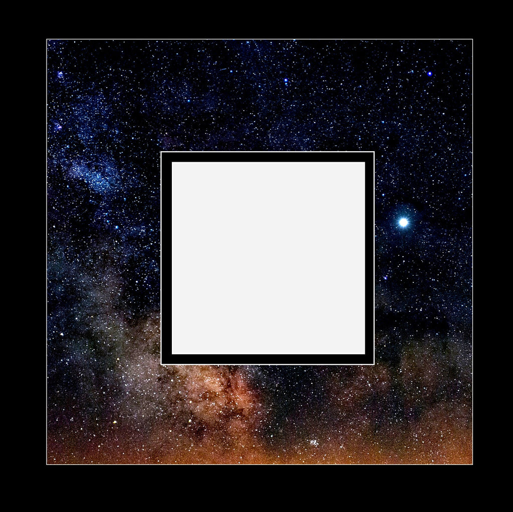 Space Milky Way Double Layer Photo Mat
