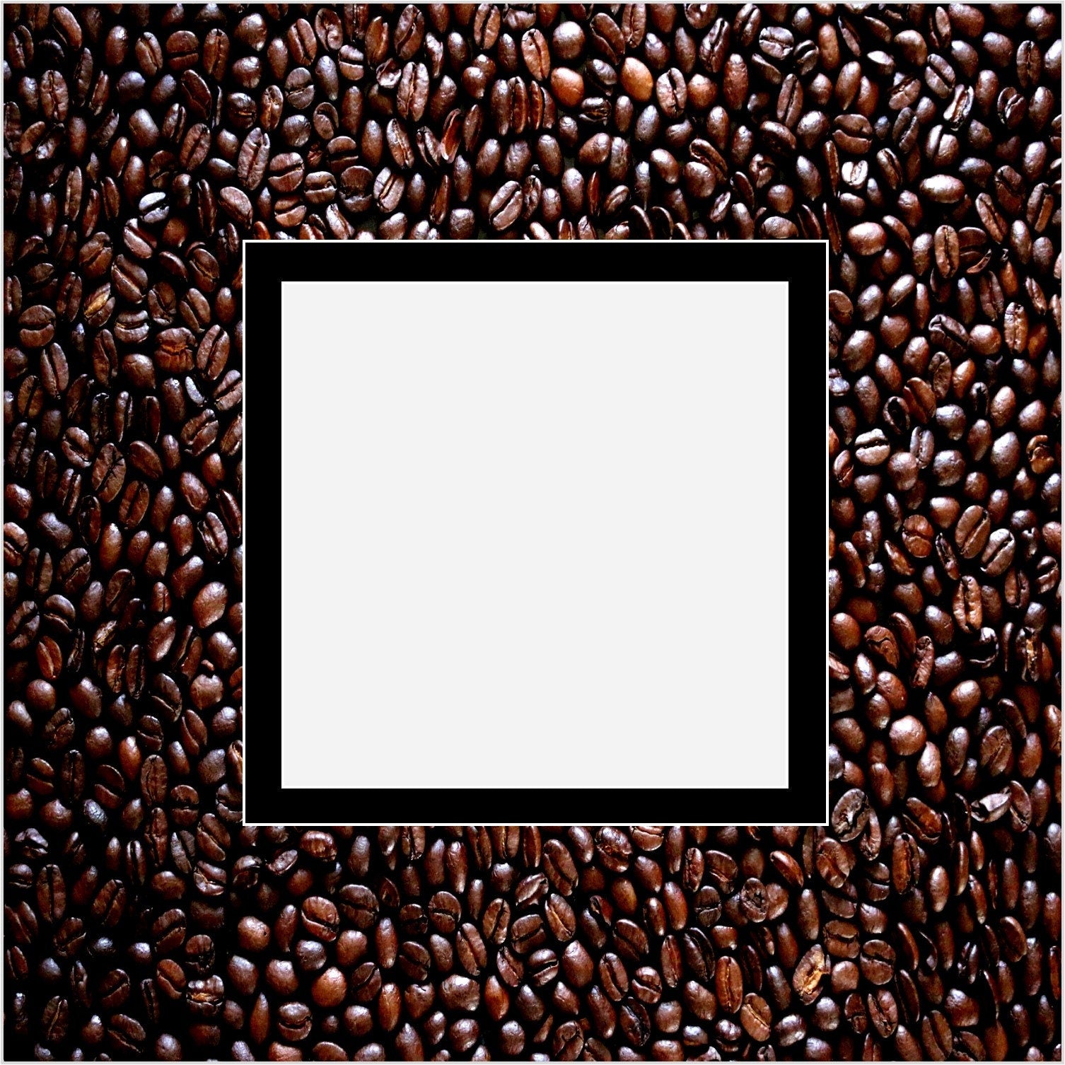 Coffee Beans Double Layer Photo Mat