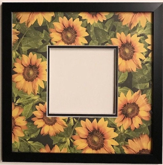 Sunflowers Design Double Layer Photo Mat